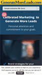 Mobile Screenshot of generatemoreleads.com